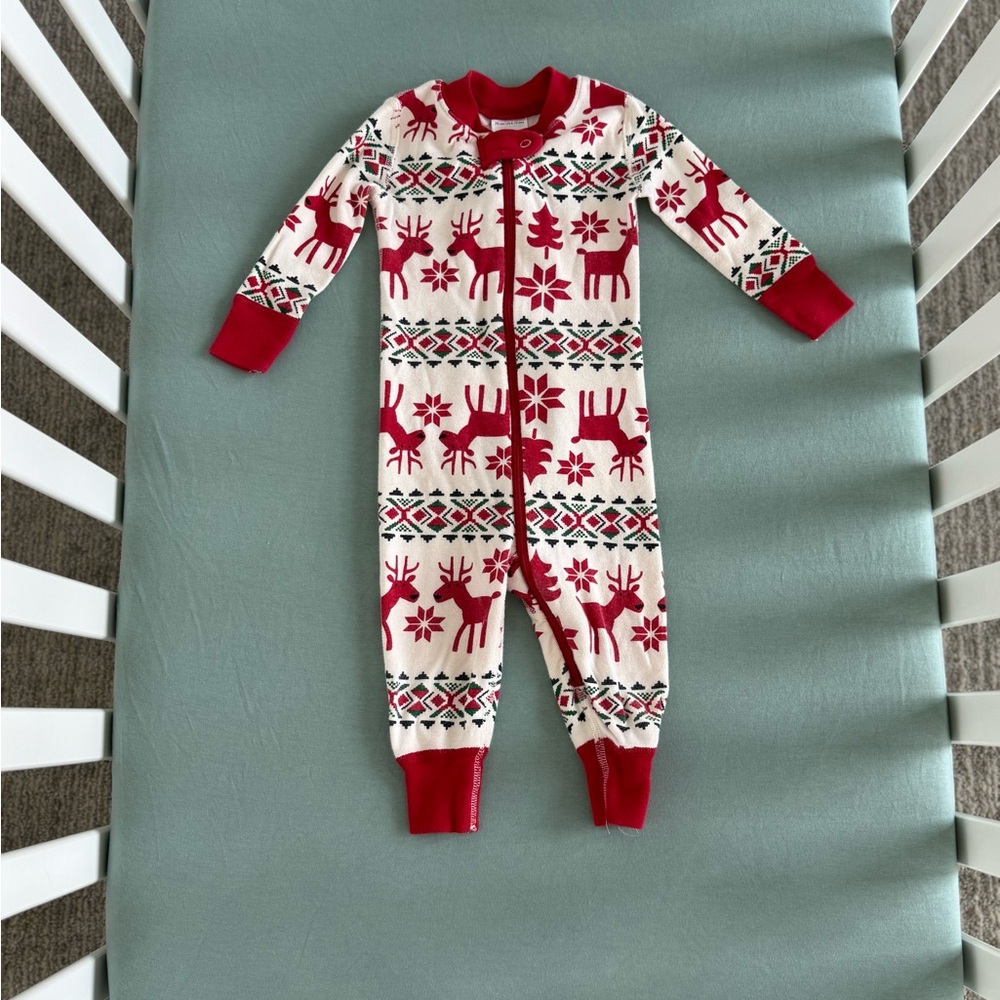 Hanna Andersson Red and White Kids Pajama Set